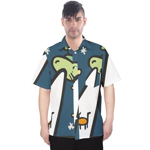 Ufo Alien Unidentified Flying Object Men s Hawaii Shirt by Sarkoni