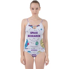 Unidentified Flying Object Ufo Space Outer Cut Out Top Tankini Set by Sarkoni