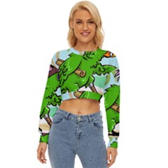 Parrot Hat Cartoon Captain Lightweight Long Sleeve Sweatshirt by Sarkoni