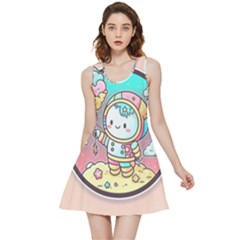 Boy Astronaut Cotton Candy Inside Out Reversible Sleeveless Dress by Bedest