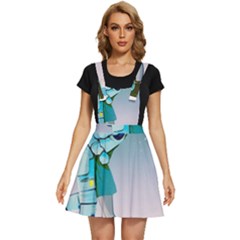 Astronaut Cat Retro Cute Alien Apron Dress by Bedest