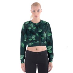 Foliage Cropped Sweatshirt by HermanTelo