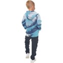 Swan Flying Bird Wings Waves Grass Kids  Hooded Pullover View2