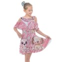 Cat Kitten Feline Pet Animal Cute Kids  Shoulder Cutout Chiffon Dress View1