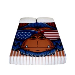 Gorilla Ape Zoo Mammal Usa Fitted Sheet (full/ Double Size) by Sarkoni