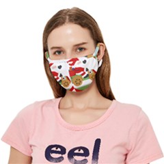 Christmas Santa Claus Crease Cloth Face Mask (adult) by Sarkoni