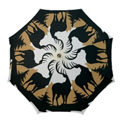 Deer Wildlife Nature Golf Umbrellas by Sarkoni
