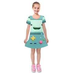 Bmo Adventure Time Kids  Short Sleeve Velvet Dress by Bedest