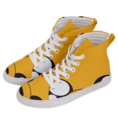 Adventure Time Cartoon Face Funny Happy Toon Men s Hi-top Skate Sneakers by Bedest