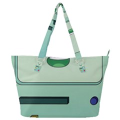 Adventure Time Bmo Beemo Green Full Print Shoulder Bag by Bedest