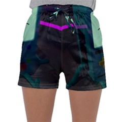 Bmo In Space  Adventure Time Beemo Cute Gameboy Sleepwear Shorts by Bedest