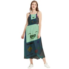 Bmo In Space  Adventure Time Beemo Cute Gameboy Boho Sleeveless Summer Dress by Bedest