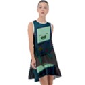 Bmo In Space  Adventure Time Beemo Cute Gameboy Frill Swing Dress View1