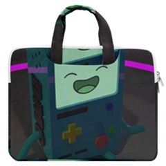 Bmo In Space  Adventure Time Beemo Cute Gameboy Macbook Pro 13  Double Pocket Laptop Bag by Bedest