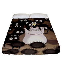 Cute Anime Scenery Artwork Fanart Fitted Sheet (king Size) by Bedest