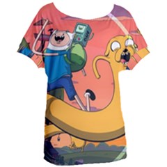 Finn And Jake Adventure Time Bmo Cartoon Women s Oversized T-shirt by Bedest