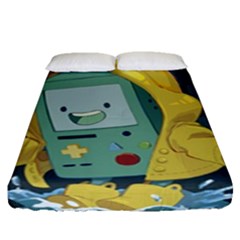Cartoon Bmo Adventure Time Fitted Sheet (queen Size) by Bedest