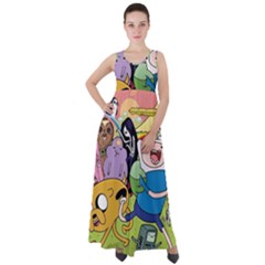 Adventure Time Finn  Jake Empire Waist Velour Maxi Dress by Bedest