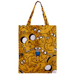 Adventure Time Finn Jake Cartoon Zipper Classic Tote Bag by Bedest