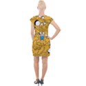 Adventure Time Finn Jake Cartoon Cap Sleeve Bodycon Dress View2