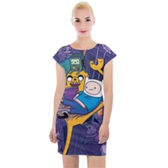 Adventure Time Finn  Jake Marceline Cap Sleeve Bodycon Dress by Bedest