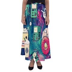 Adventure Time America Halloween Flared Maxi Skirt by Bedest