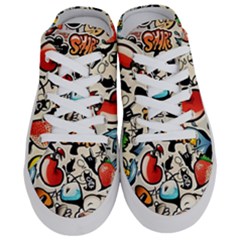 Art Book Gang Crazy Graffiti Supreme Work Half Slippers by Bedest