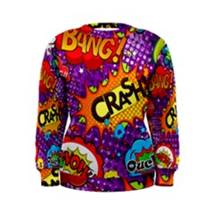 Crash Bang Adventure Time Art Boom Graffiti Women s Sweatshirt by Bedest