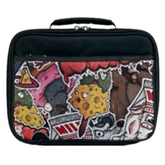 Stickerbomb Crazy Graffiti Graphite Monster Lunch Bag by Bedest