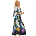 Spaceship Astronaut Space Midsummer Wrap Dress View3