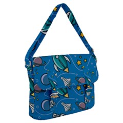 About Space Seamless Pattern Buckle Messenger Bag by Hannah976