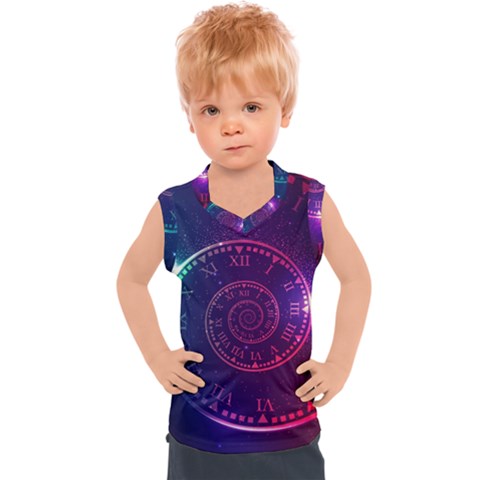 Time Machine Kids  Sport Tank Top by Hannah976