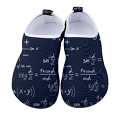 Mathematical Seamless Pattern With Geometric Shapes Formulas Kids  Sock-style Water Shoes by Hannah976