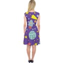 Card With Lovely Planets Capsleeve Midi Dress View2