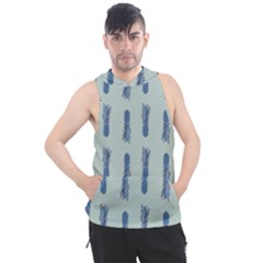 Blue King Pineapple  Men s Sleeveless Hoodie by ConteMonfrey