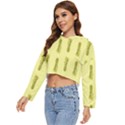 Yellow Pineapple Women s Lightweight Cropped Hoodie View2