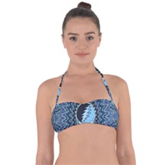 Grateful Dead Butterfly Pattern Tie Back Bikini Top by Bedest