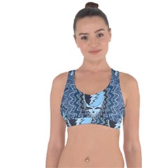 Grateful Dead Butterfly Pattern Cross String Back Sports Bra by Bedest