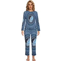 Grateful Dead Butterfly Pattern Womens  Long Sleeve Lightweight Pajamas Set by Bedest