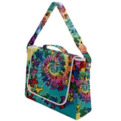 Grateful Dead Bears Tie Dye Vibrant Spiral Box Up Messenger Bag by Bedest