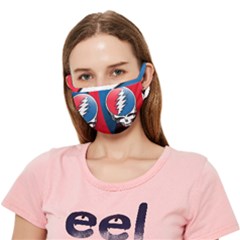 Grateful Dead Big Skull Crease Cloth Face Mask (adult) by Bedest