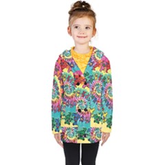 Grateful Dead Artsy Kids  Double Breasted Button Coat by Bedest