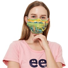 Grateful Dead Golden Road Fitted Cloth Face Mask (adult) by Bedest