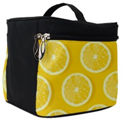 Lemon Fruits Slice Seamless Pattern Make Up Travel Bag (big) by Ravend