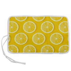 Lemon Fruits Slice Seamless Pattern Pen Storage Case (s) by Ravend