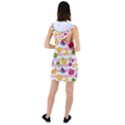 Tropical Fruits Berries Seamless Pattern Racer Back Hoodie Dress View2