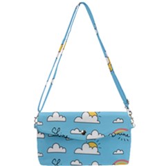 Sky Pattern Removable Strap Clutch Bag by Apen