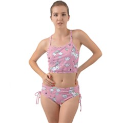 Cute Unicorn Seamless Pattern Mini Tank Bikini Set by Apen