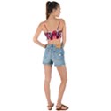 Tiger Design Woven Tie Front Bralet View2