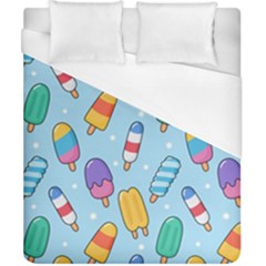 Cute Kawaii Ice Cream Seamless Pattern Duvet Cover (california King Size) by Apen